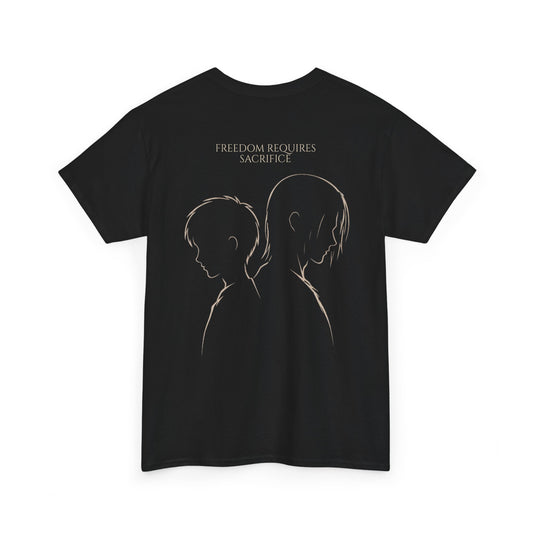 Attack on Titan Inspired T-Shirt Unisex – Eren Minimalist Design, Freedom Requires Sacrifice, Anime Streetwear