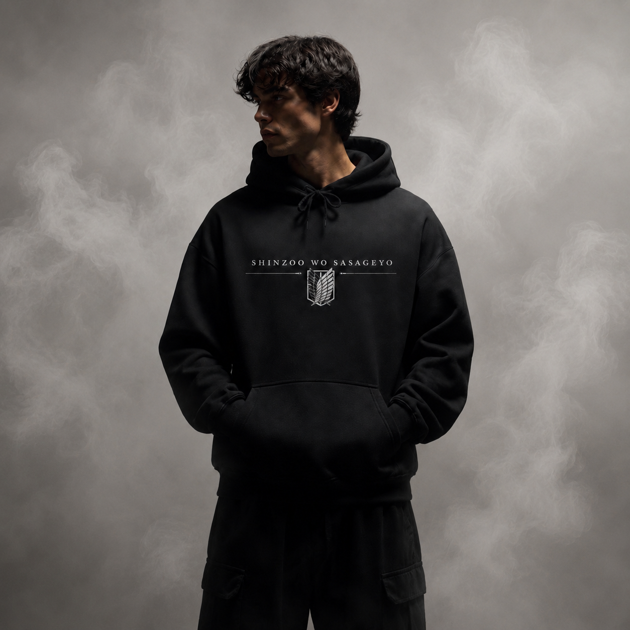 Attack on Titan "Shinzou wo Sasageyo" Hoodie – Erwin Smith